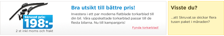 Nya torkarblad