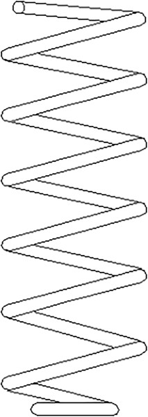 Spiralfjäder, framaxel höger, framaxel vänster