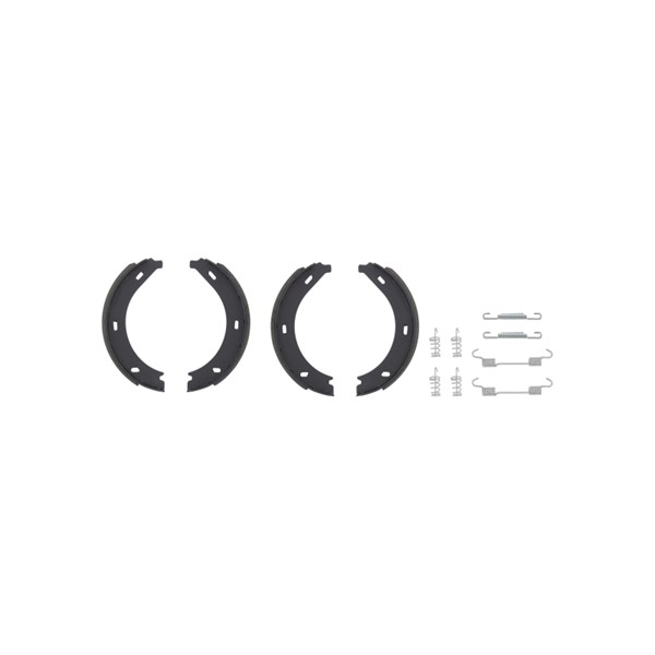 Bromsbackar, sats, parkeringsbroms, Bakaxel Topran 401 021 TOPRAN Bromsbackar, sats, parkeringsbroms, Bakaxel Topran 401 021 TOPRAN