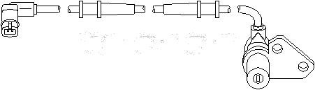 ABS-givare, Sensor, hjulvarvtal, framaxel höger Topran 401 412 TOPRAN