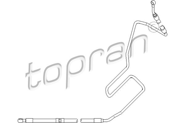 Hydraulikslang, styrsystem, Från hydraulpump till styrväxel Topra TOPRAN