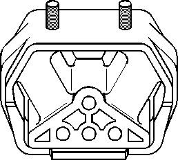 Motorkudde, Bak Topran 205 614 TOPRAN Motorkudde, Bak Topran 205 614 TOPRAN