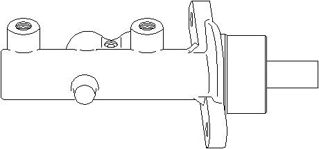 Huvudbromscylinder Topran 207 513 TOPRAN