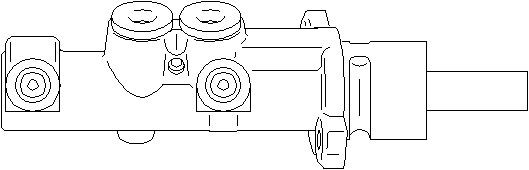 Huvudbromscylinder Topran 207 661 TOPRAN