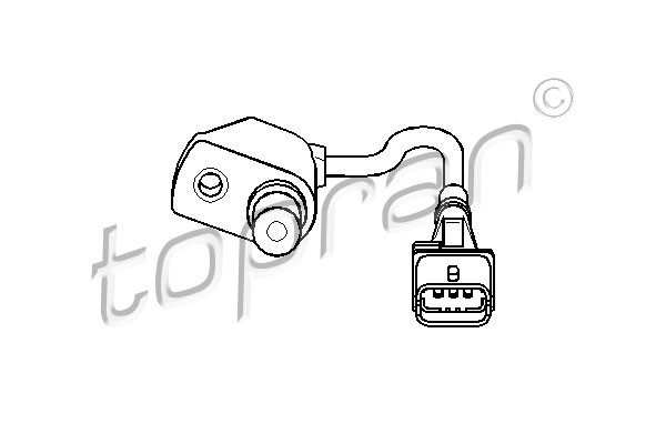 Sensor, kamaxelgivare Topran 207 855 TOPRAN