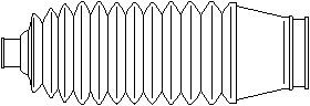Styrväxeldamask, Tvåsidig, Vänster, Höger Topran 208 001 TOPRAN