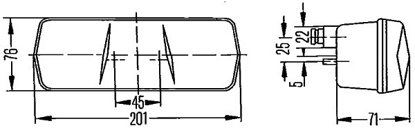 Baklykta, Höger Hella 2SD 001 680-281 HELLA Baklykta, Höger Hella 2SD 001 680-281 HELLA