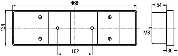 Baklykta, Höger Hella 2VP 008 204-121 HELLA