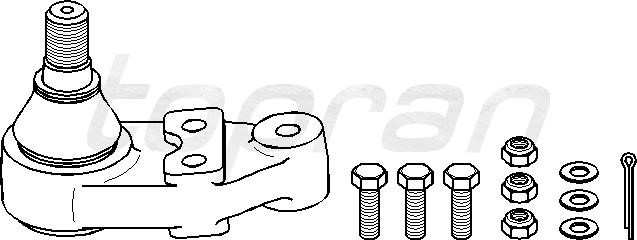 Kulled / Spindelled, Fram, höger eller vänster, Nedre framaxel To TOPRAN Kulled / Spindelled, Fram, höger eller vänster, Nedre framaxel To TOPRAN