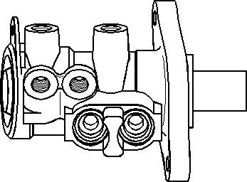 Huvudbromscylinder Topran 302 034 TOPRAN