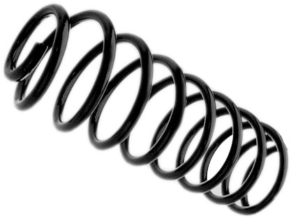 Spiralfjäder, Bakaxel