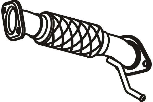 Flexrör, avgassystem, Fram