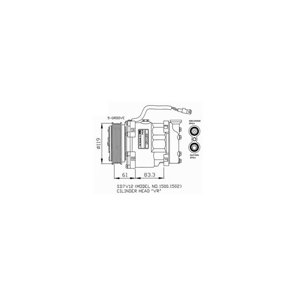 Kompressor, klimatanläggning Nrf premium 32219G NRF premium