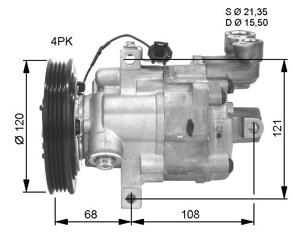 Kompressor, klimatanläggning Nrf premium 32461G NRF premium
