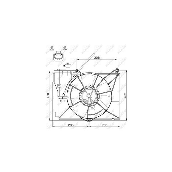 Fläkt, kylare 12V Nrf 47530 NRF Fläkt, kylare 12V Nrf 47530 NRF