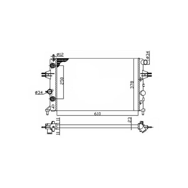 Kylare, motorkylning Nrf 50562A NRF