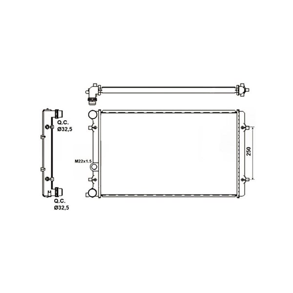 Kylare, motorkylning Nrf 509529A NRF Kylare, motorkylning Nrf 509529A NRF