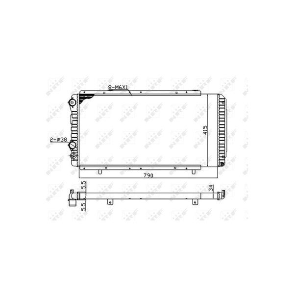 Kylare, motorkylning Nrf 52062A NRF Kylare, motorkylning Nrf 52062A NRF