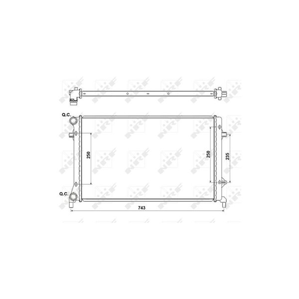 Kylare, motorkylning Nrf 53405A NRF Kylare, motorkylning Nrf 53405A NRF