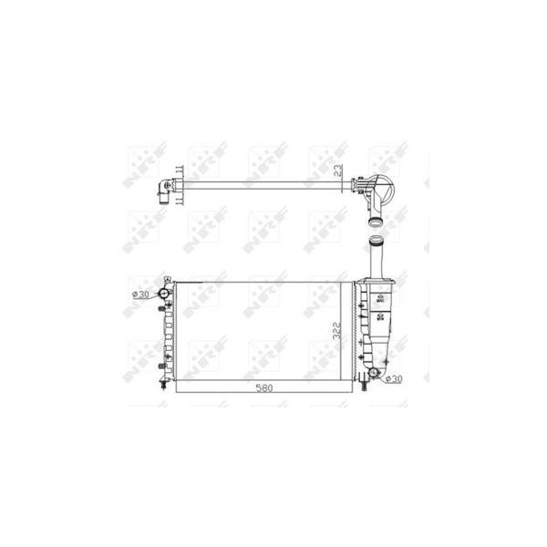 Kylare, motorkylning Nrf 53601A NRF Kylare, motorkylning Nrf 53601A NRF