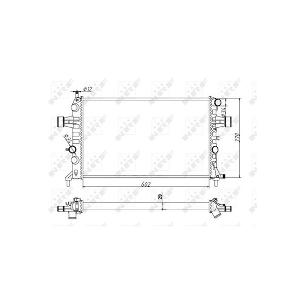 Kylare, motorkylning Nrf 54668A NRF Kylare, motorkylning Nrf 54668A NRF