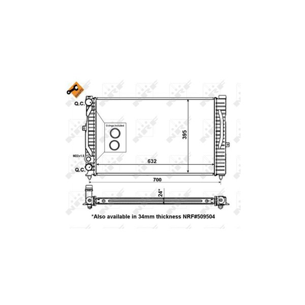 Kylare, motorkylning Nrf 56127 NRF Kylare, motorkylning Nrf 56127 NRF