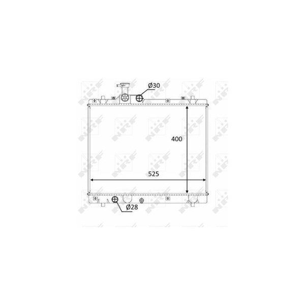 Kylare, motorkylning Nrf 58397 NRF