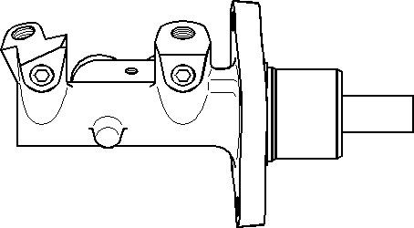 Huvudbromscylinder Topran 501 205 TOPRAN