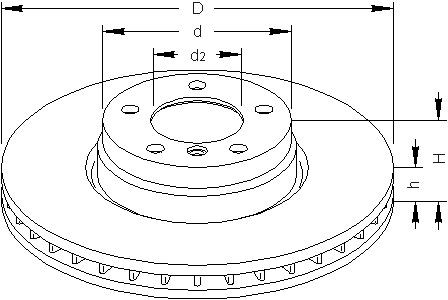 Bromsskiva Ventilerad, Framaxel Topran 501 219 TOPRAN Bromsskiva Ventilerad, Framaxel Topran 501 219 TOPRAN