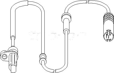 ABS-givare, Sensor, hjulvarvtal, Bakaxel, båda sidor ABS-givare, Sensor, hjulvarvtal, Bakaxel, båda sidor