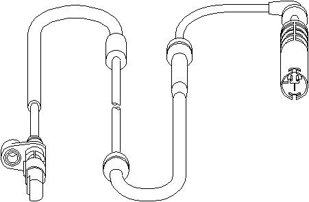 ABS-givare, Sensor, hjulvarvtal, Bakaxel, båda sidor