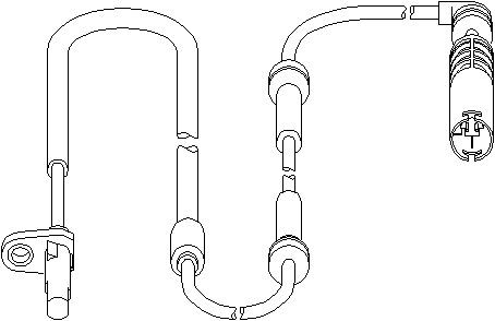 ABS-givare, Sensor, hjulvarvtal, Bakaxel, båda sidor ABS-givare, Sensor, hjulvarvtal, Bakaxel, båda sidor