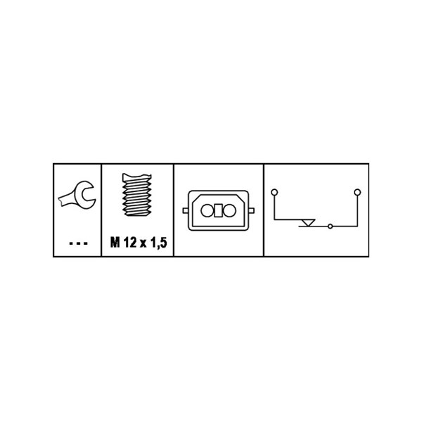 Bromsljuskontakt Hella 6DD 008 622-161 HELLA Bromsljuskontakt Hella 6DD 008 622-161 HELLA
