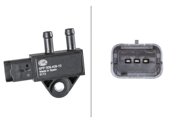 Sensor, avgastryck Hella 6PP 009 409-101 HELLA