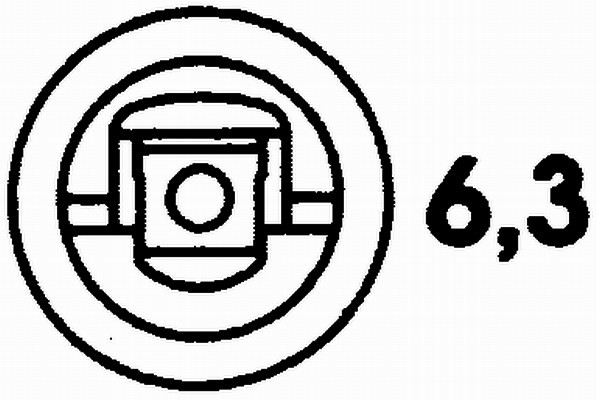 Kylvätsketemperatur-sensor, Bak Hella 6PT 009 107-151 HELLA