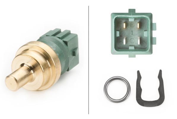 Kylvätsketemperatur-sensor Hella 6PT 009 107-541 HELLA