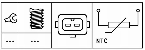 Kylvätsketemperatur-sensor Hella 6PT 009 309-541 HELLA