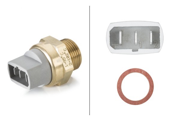 Temperaturswitch, kylarfläkt Hella 6ZT 007 802-021 HELLA