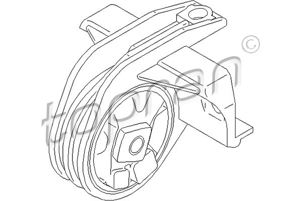 Motorkudde, Bak Topran 700 156 TOPRAN