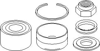 Hjullagersats, Bakaxel, båda sidor Topran 721 413 TOPRAN Hjullagersats, Bakaxel, båda sidor Topran 721 413 TOPRAN