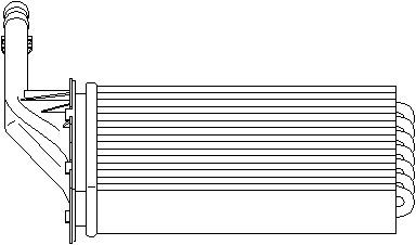 Värmeväxlare, kupévärme Värmeväxlare, kupévärme
