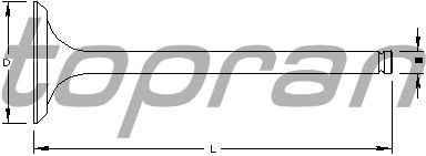Insugsventil Topran 721 557 TOPRAN