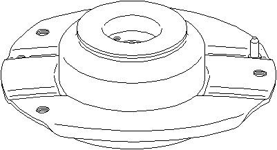 Fjäderbenslager, framaxel höger Topran 721 812 TOPRAN