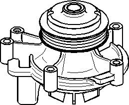 Vattenpump Topran 721 889 TOPRAN Vattenpump Topran 721 889 TOPRAN