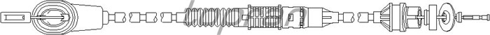 Vajer, koppling Topran 722 116 TOPRAN Vajer, koppling Topran 722 116 TOPRAN