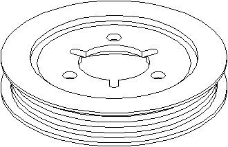 Vibrationsdämpare, drivrem 70A Topran 722 641 TOPRAN