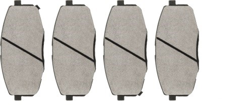 Bromsbeläggsats, Framaxel