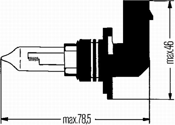 Halogenlampa  HELLA STANDARD HB3 P20d HELLA