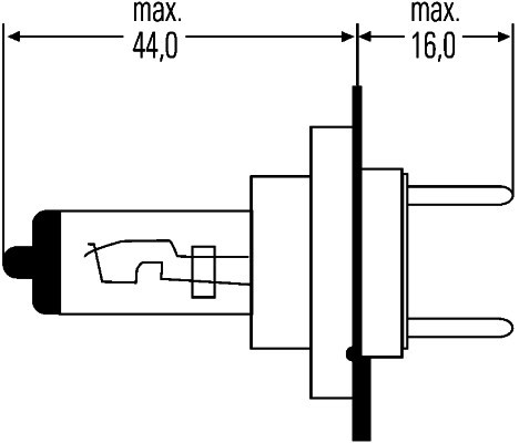 Halogenlampa HELLA STANDARD H7 PX 26 d HELLA
