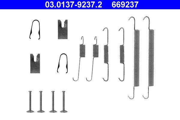 Tillbehörssats, bromsbackar Ate 03.0137-9237.2 ATE Tillbehörssats, bromsbackar Ate 03.0137-9237.2 ATE